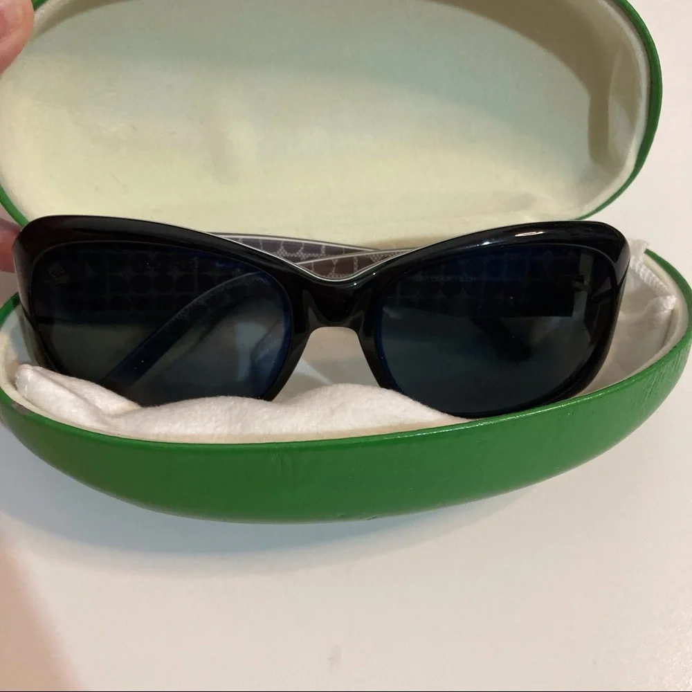 Kate Spade 125 Made In Italy Sunglasses, Case, And Dust Cloth - Picture 2 of 8